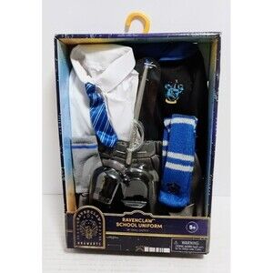 HARRY POTTER RAVEN CLAW SCHOOL UNIFORM FOR 18” DOLLS W WAND NEW IN BOX SEALED